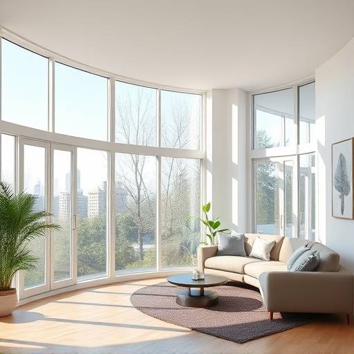 Apartment with large windows showcasing the impact of natural lighting